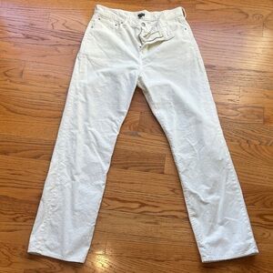 J. Crew Cream Corduroy Pants